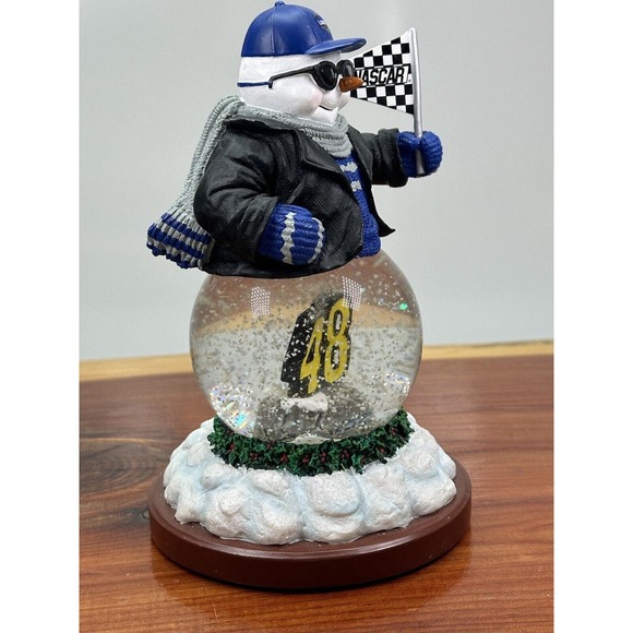 Jimmy Johnson #48 NASCAR Snowman Snowglobe NOS 2004 #37/5000 The‎ Memory Co. - Picture 2 of 6